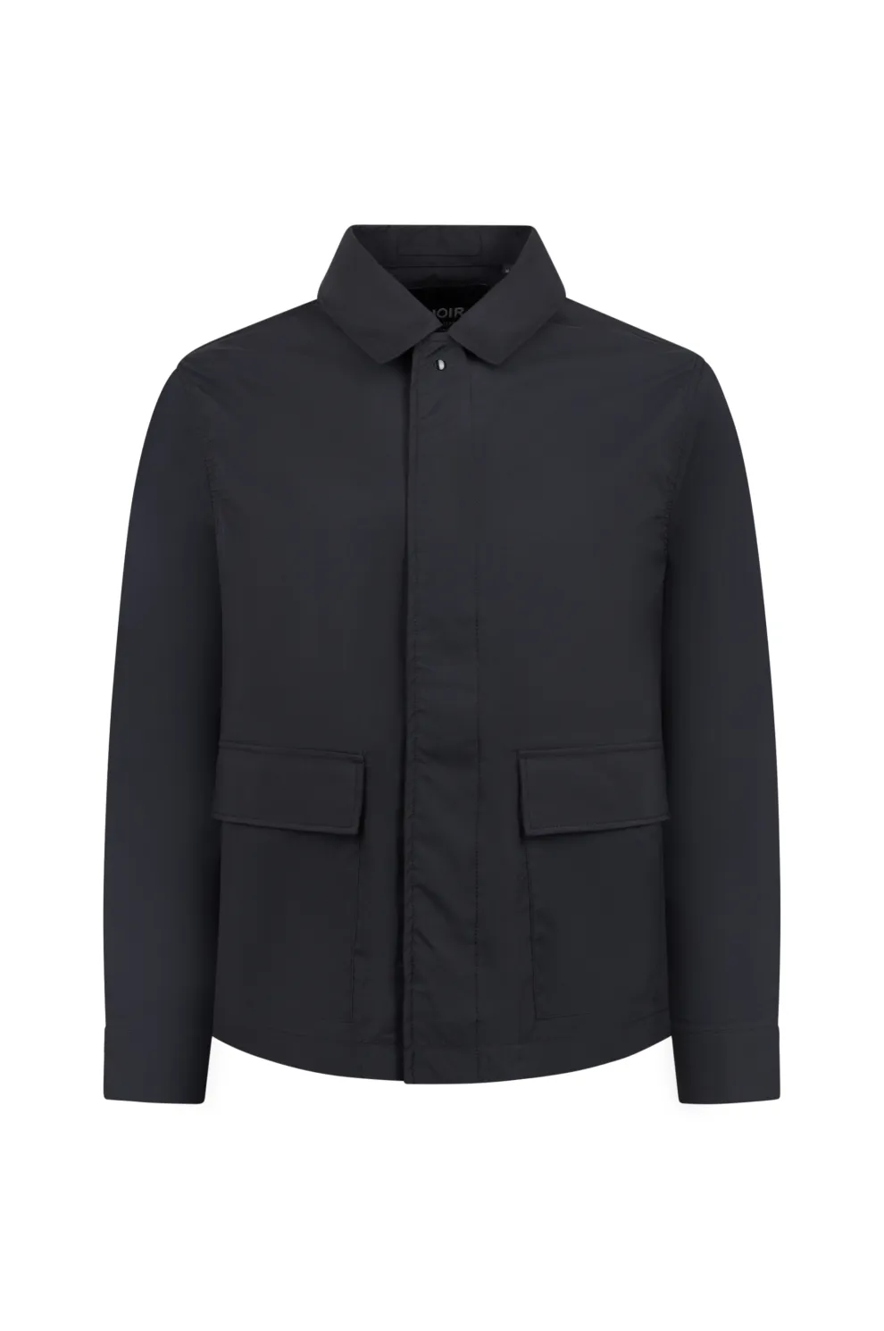MASSIMO, 1/1-Arm Herren Overshirt, geweb - black